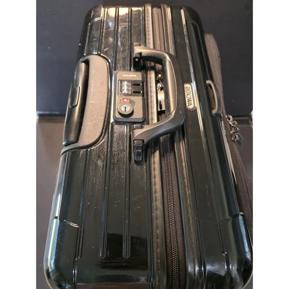 Rimowa Bolero Black Polycarbonate 2-Wheel Business Trolley Carry-On Luggage Case